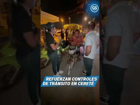 Refuerzan controles de tránsito en Cereté durante Semana Santa