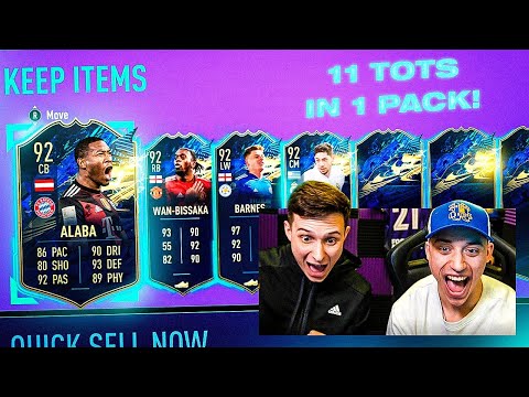 MY INSANE 11 TOTS PLAYERS IN 1 PACK! 29TH IN THE WORLD FUT CHAMPIONS REWARDS! FIFA 21 ULTIMATE TEAM!