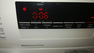 BOSCH Front Load washing machine - How to unlock the " Child Lock " key.