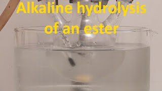 Alkaline hydrolysis of methyl acetate (Alkaline hydrolysis of esters)