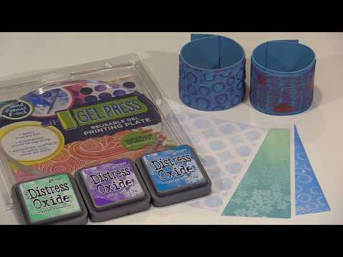 Monoprints: Distress Oxides On Gel Press by Joggles.com