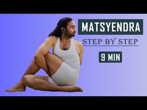 Matsyendrasana | ardha matsyendrasana benefits | how to do ardha matsyendrasana step by step? 9 MIN