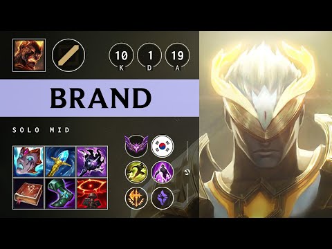 Brand Mid vs Twisted Fate - KR Master Patch 25.13