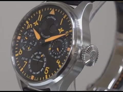 IWC Big Pilot Perpetual Orange in Steel Ref No. IW502618