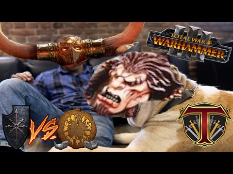 Chaos Monster Zoo! Warriors of Chaos vs Ogre Kingdoms - Total War Warhammer 3