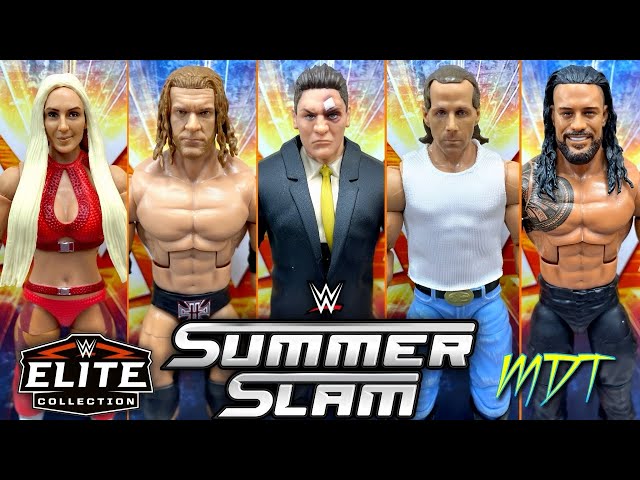 Vídeo relacionado con WWE Elite Collection SummerSlam con William Regal Shawn Michaels Figura de acción y accesorios, conjunto de juego de los principales eventos en directo con piezas para construir, JCJ56