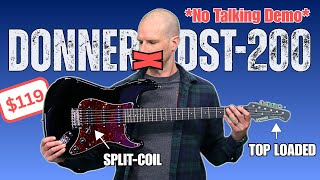 Donner DST-200 Guitar NO TALKING DEMO