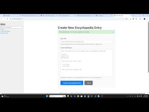 CS50 WEB Project 1: Check out my Wiki Project for the HarvardX / CS50 Web Programming course!