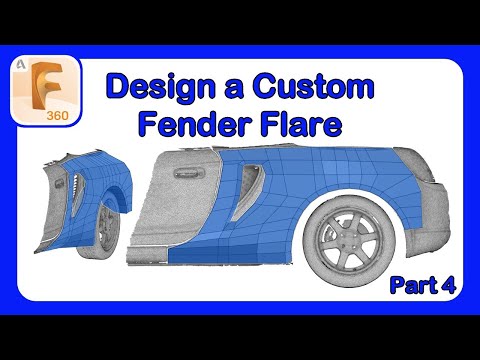 Design a Fender Flare in Fusion 360 - Adjusting Edge Control and Flow #Fusion360