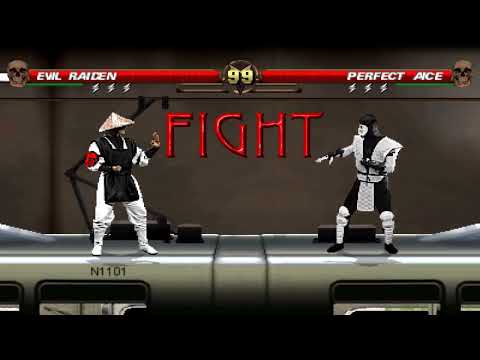 Evil Raiden vs Perfect Aice [MORTAL KOMBAT FIGHT]