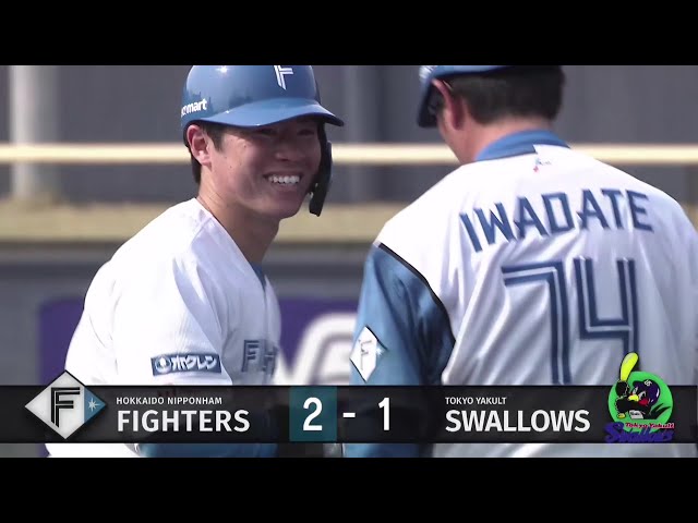 【ファーム】ファイターズ・梅林優貴 センターへの逆転タイムリー3ベースヒットを放つ!! 2025年3月26日 北海道日本ハムファイターズ 対 東京ヤクルトスワローズ