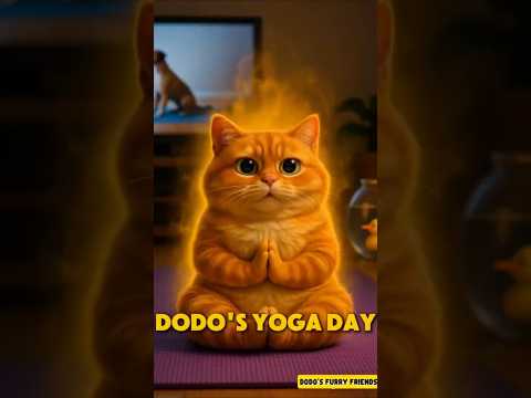 Dodo vs Yoga: The Final Stretch (Gone Wrong!) #cat #ai #cute