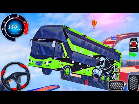 Impossible Bus Stunt Racing 2024 - Mega Ramp Driving Simulator 3D - Android GamePlay