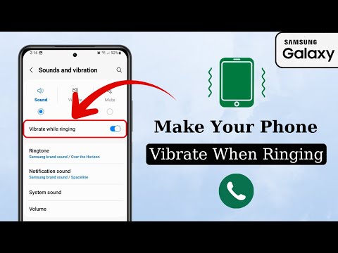 Make Your Samsung Phone Vibrate When Ringing (Easy Steps) | Enable Vibration When Ringing
