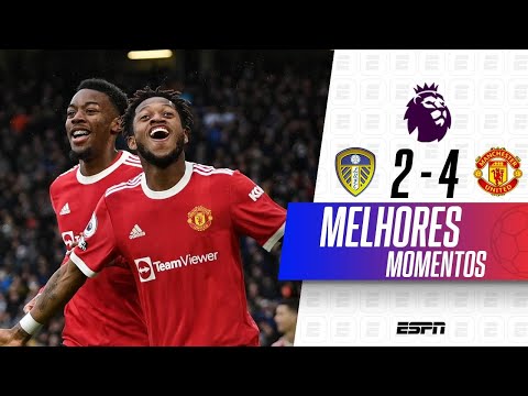 Gols e lances de Leeds United x Manchester United