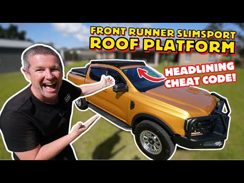 Next Gen Ranger Front Runner Slimsport Roof Platform - DIY Install without dropping the headliner!