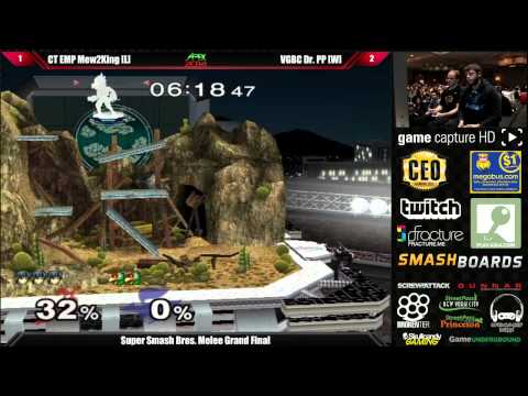Super Smash Bros Melee Grand Final CT EMP Mew2King vs VGBC Dr PP - Apex 2014 Tournament