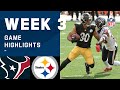 Texans vs. Steelers Week 3 Highlights | NFL 2020