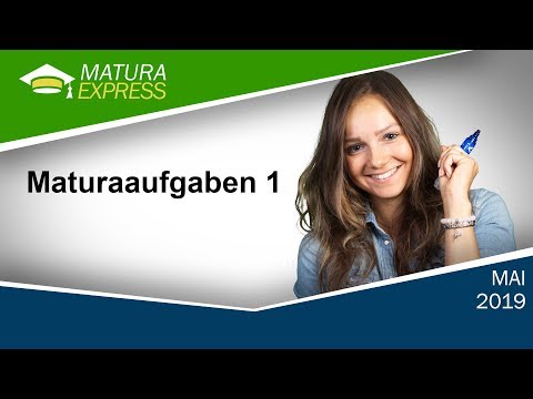 Maturaaufgaben 1  - Zentralmatura Mathematik Mai 2019 #31