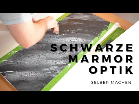 Marmor-Optik mit Wandfarbe günstig selber machen I Spachteltechnik/Wandgestaltung