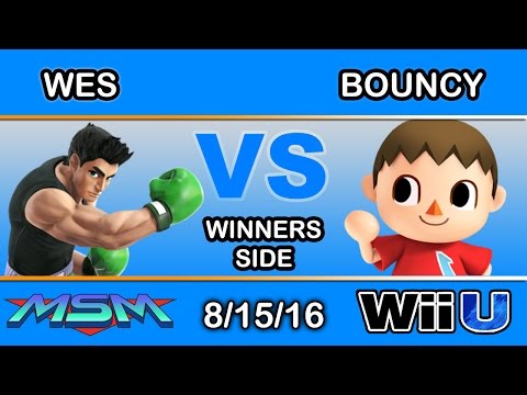 MSM 62 - Wes (Little Mac) Vs. Bouncy (Villager) Winners Side - Smash Wii U