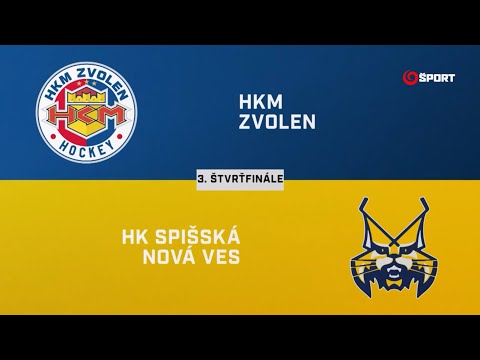 Štvrťfinále play-off: HKM Zvolen – HK Spišská Nová Ves 5:1, stav série: 2:1