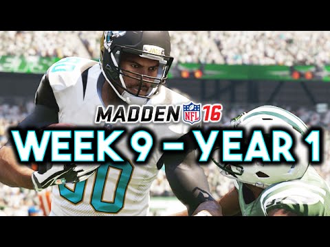 Madden 16 Jaguars Connected Franchise Year 1 - Week 9 @ Jets (Ep.9)