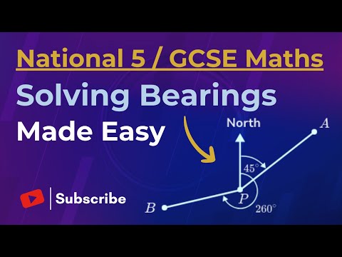 The Easiest Way To Solve Bearings Problems | National 5 & GCSE Maths