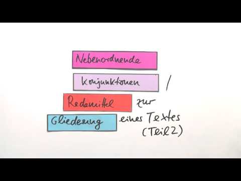 Konjunktionen zur Gliederung eines Textes - Teil 2 | Spanisch | Grammatik