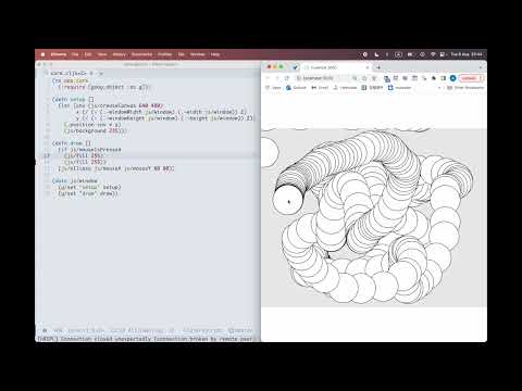 Having fun drawing random walk with Clojure