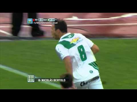 Gol de Bertolo. River 0 - Banfield 1. Fecha 18. Torneo Primera División 2014. FPT.