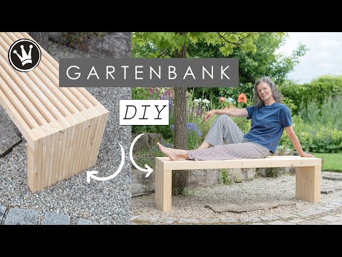 DIY - build an ingenious WOODEN GARDEN BENCH yourself, EASILY, MODERN, WEATHERPROOF & STABLE