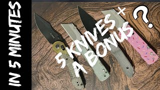 5 Knives, 5 Minutes + A BONUS New Tool that I LOVE!