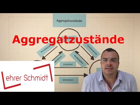 Aggregatzustände | fest - flüssig - gasförmig | Physik - Chemie | Lehrerschmidt