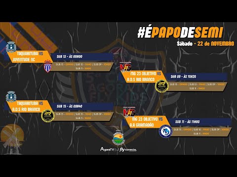 SEMI FINAIS | 1 | 5ª COPA AGORA TV FLY - KIDS edição PARANAPANEMA