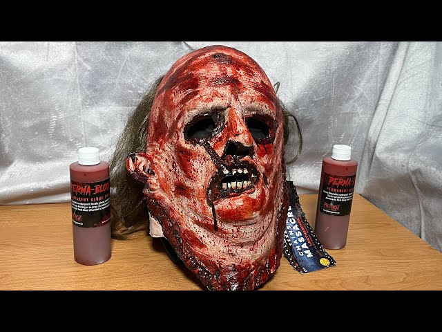 Vídeo relacionado con Rubber Johnnies Perma Blood de Pale Night Productions, sangre falsa para accesorios de película y disfraces, brillante, impermeable, utilizada por Hollywood Movie Companies (224 ml)