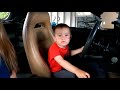 TODDLER LOVES DADS RACECAR // Mazda RX7