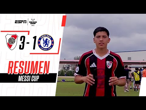 RIVER VENCIÓ AL CHELSEA Y JUGARÁ LA GRAN FINAL DE LA MESSI CUP | River 3-1 Chelsea | RESUMEN