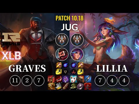 RNG XLB Graves vs Lillia Jungle - KR Patch 10.18