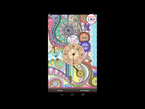 GlassClock Live Wallpaper FREE Video