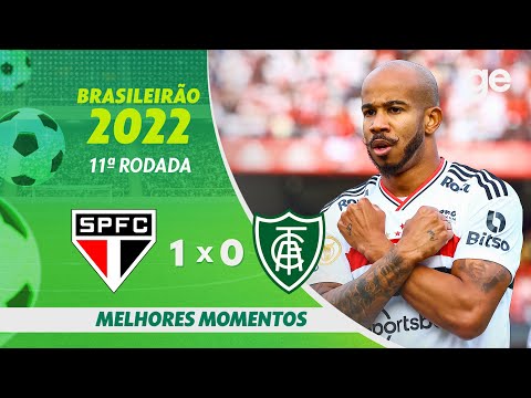 Gols e lances de São Paulo x América-MG