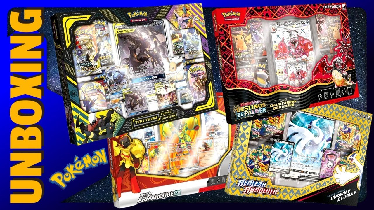 Unboxing Épico de 4 Boxes Raros de Pokémon TCG 🎁✨