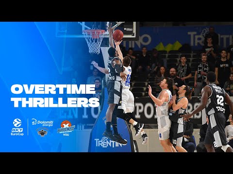 OVERTIME THRILLERS | NEVER ENDING game! | Trento - Buducnost 2017-18 EuroCup