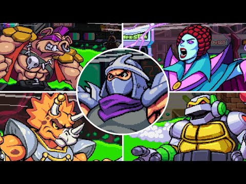 Teenage Mutant Ninja Turtles: Shredder's Revenge - All Bosses