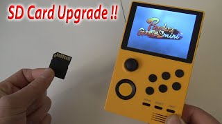 Pandora's Box Mini Handheld " SD Upgrade Tutorial "