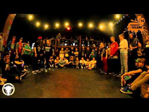 RESPECT MY TALENT-2014. BEGINNERS HIP-HOP 1/8 TaTa vs Potyagova Liuba