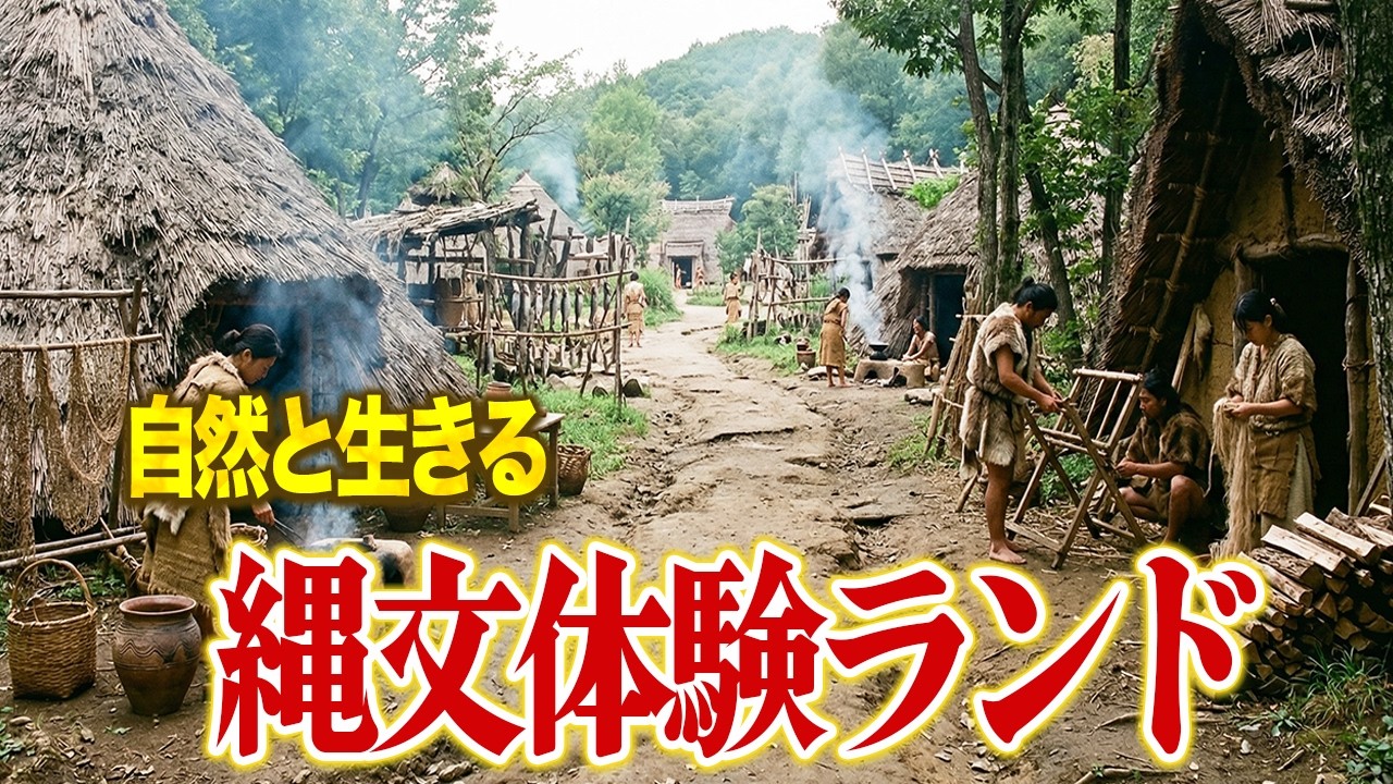 縄文時代体験ランドで１日過ごしてみた