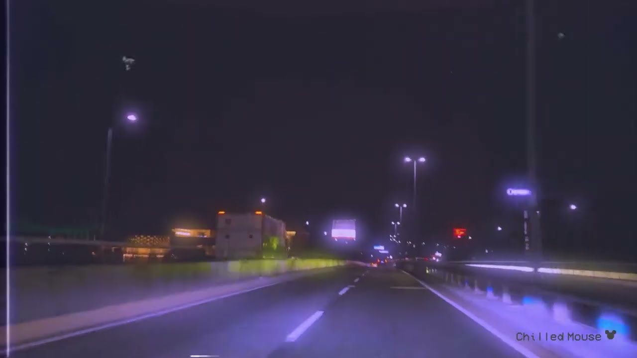 🌃 [lofi] Driving at Night Through Osaka 💤 for Sleep, Study, Work + VHS 90s Visual
