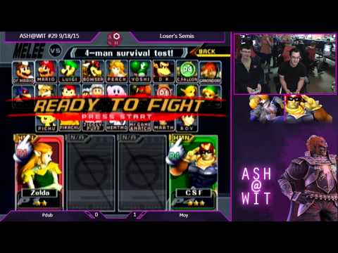Pdub (Sheik) vs Moy (Falcon) - ASH@WIT #29 Melee Loser's Semis