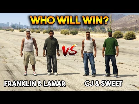 GTA 5 VS GTA SAN ANDREAS : FRANKLIN and LAMAR VS CJ and SWEET (WHO WILL WIN?)
